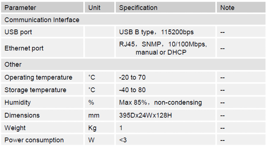 VL-EMS II_Specifications